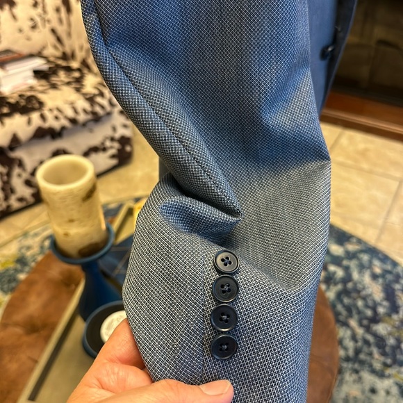 Ermenegildo Zegna Tindari Blue Wool Blazer - Picture 5 of 13